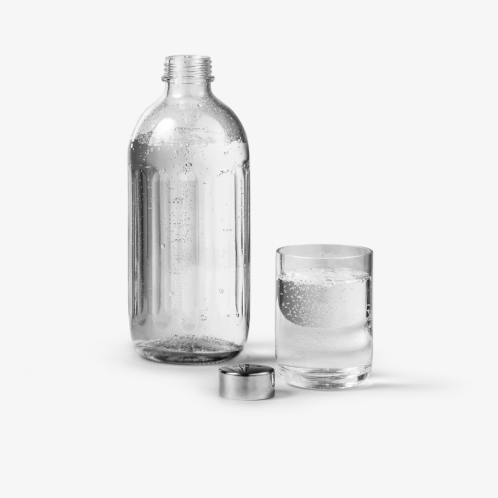 Glass Bottle - Polished Steel - Image 2